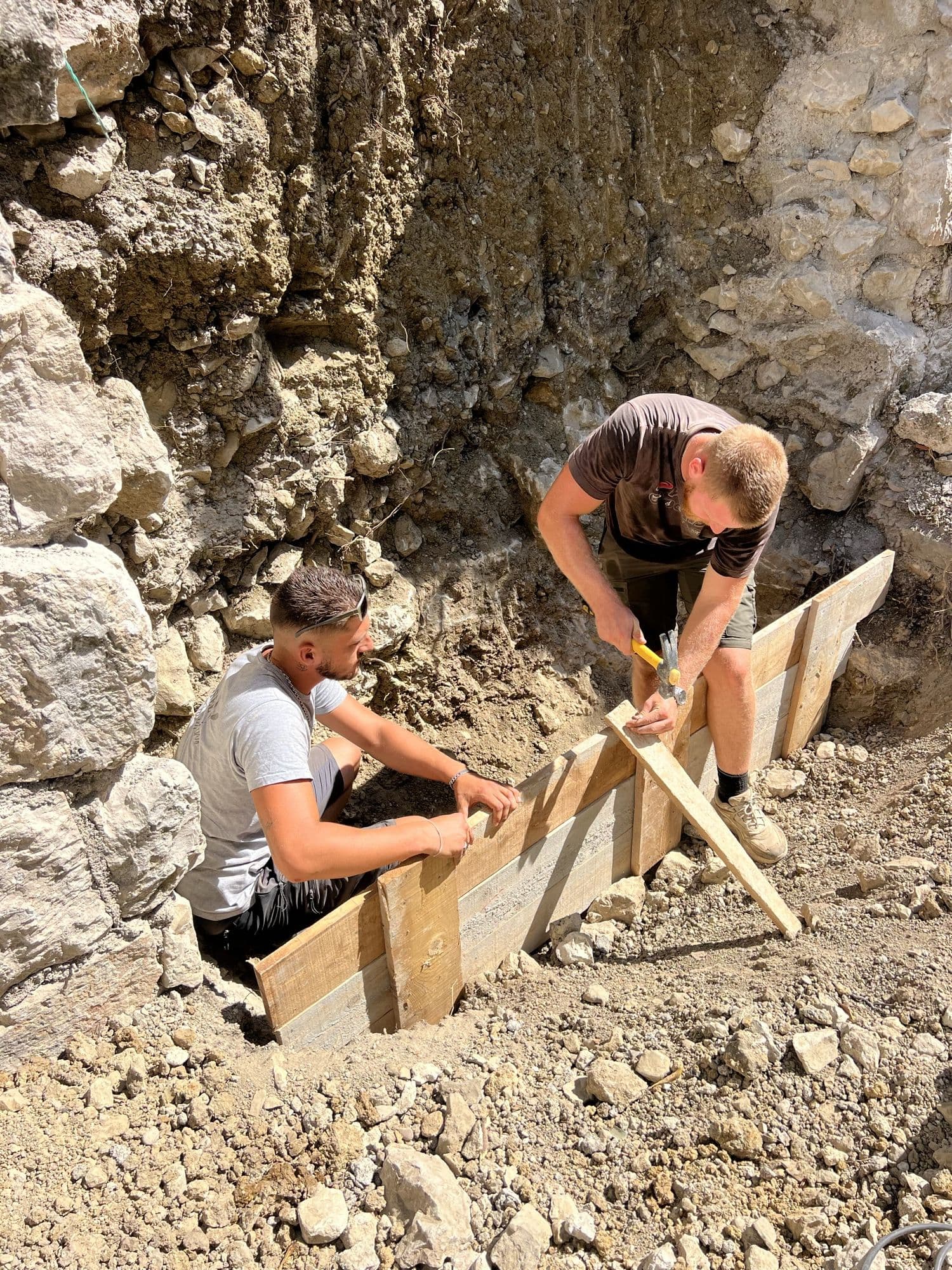 Coffrage et petite maçonnerie construction de mur Alpes-Maritimes
